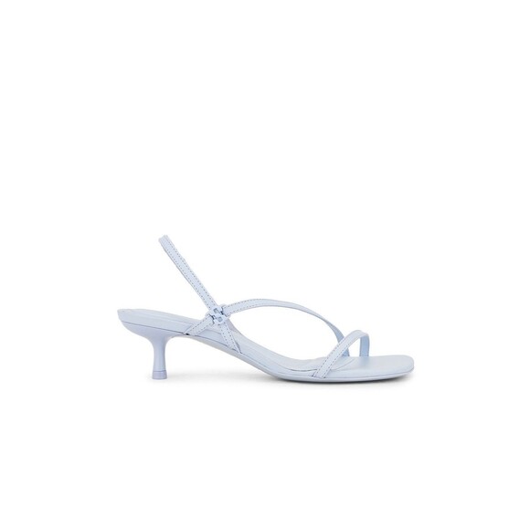 SIMKHAI Cedonia Stud Strappy Kitten Heel Sandal in Periwinkle Sky - Picture 5 of 11